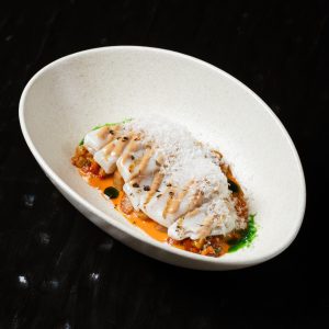 Кальмар сеульский BBQ с картофелем