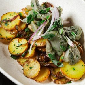 Жаренный  картофель с груздями