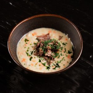 Гороховый суп с говяжьими ребрами