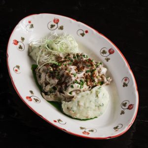 Бефстроганов из оленины с картофельным пюре